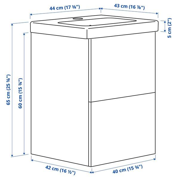 [IKEA/イケア/通販]ENHET エーンヘート / TVALLEN トヴェレン洗面台 引き出し/洗面ボウル付き, ホワイト,44x43x65 cm[3](89616207) |  | 04