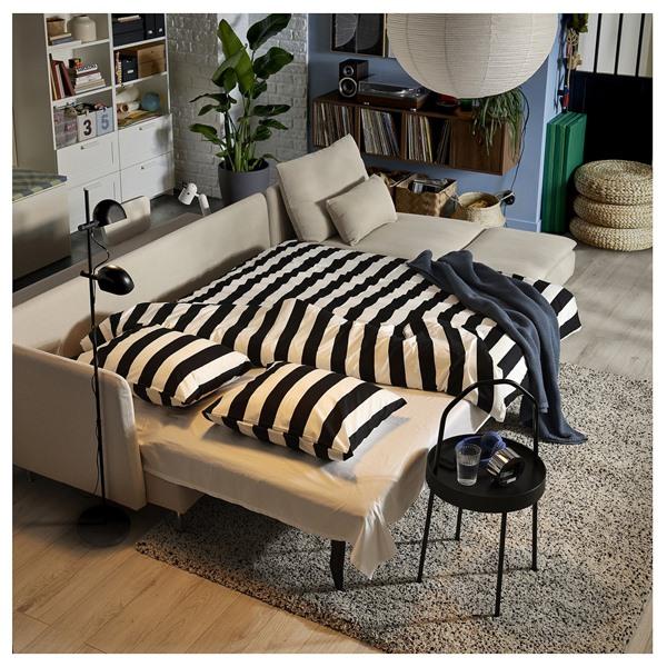 [IKEA/イケア/通販]SODERHAMN ソーデルハムン 4人掛けソファベッド, 寝椅子付き オープンエンド/フリードトゥナ ライトベージュ[8](89616269) |  | 04