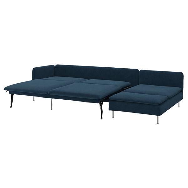 [IKEA/イケア/通販]SODERHAMN ソーデルハムン 4人掛けソファベッド, 寝椅子付き オープンエンド/ケーリンゲ ダークブルー[8](89621360) | 