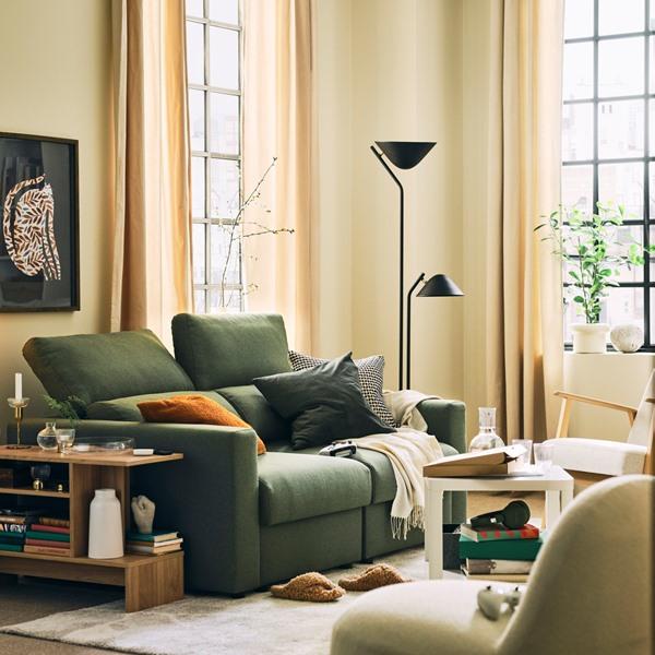 [IKEA/イケア/通販]MALMKOPING マラムコーピング2人掛けソファ, ティッブレビ ベージュ/グレー[3](89626292) |  | 03