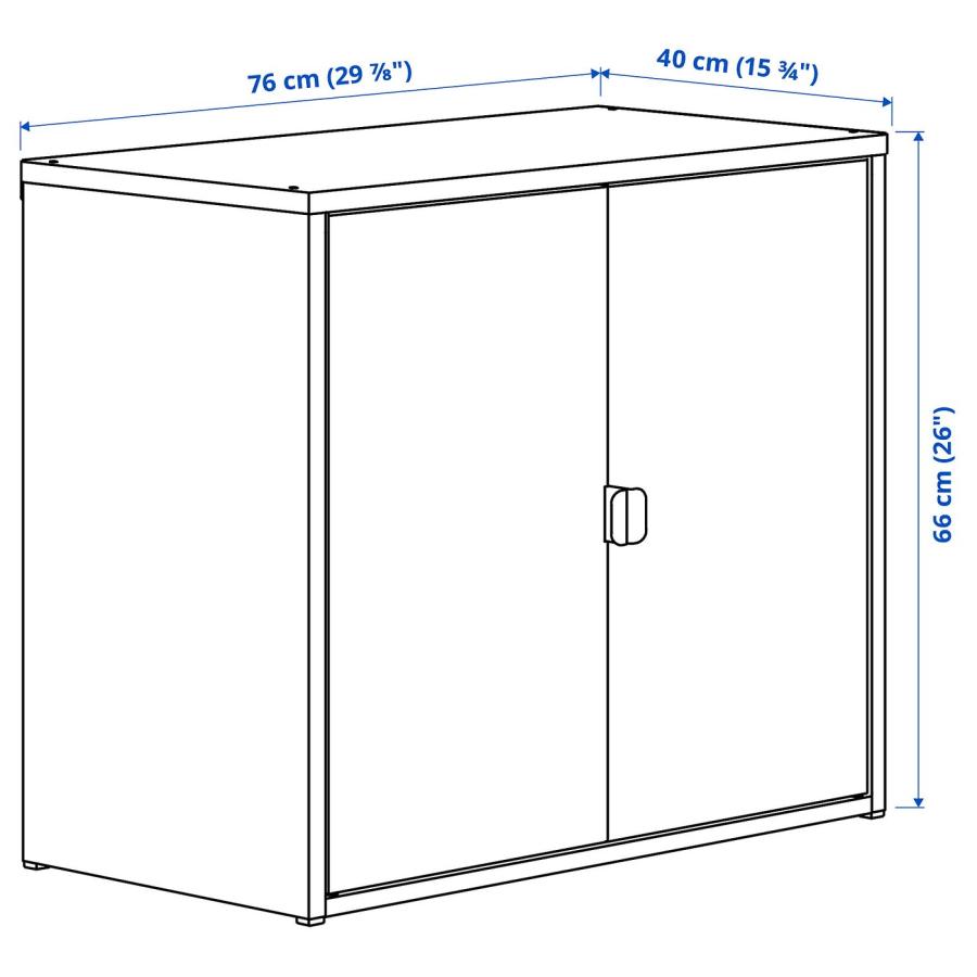 [IKEA/イケア/通販]BROR ブロール キャビネット 扉2枚付, ブラック[D](90340199) |  | 06