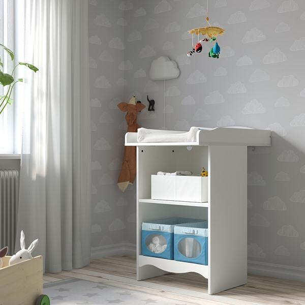 IKEA オムツ替え台　スモヨーラ　美品 IKEA/イケア/通販】SMAGORA スモヨーラ おむつ替え台/本棚, ホワイト