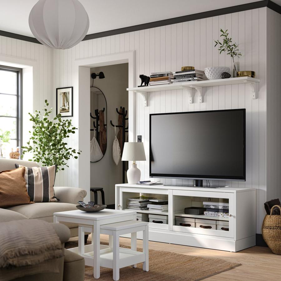 [IKEA/イケア/通販]HAVSTA ハーヴスタ テレビ台 台座付き, ホワイト, 160x47x62 cm[G](90529271) |  | 01