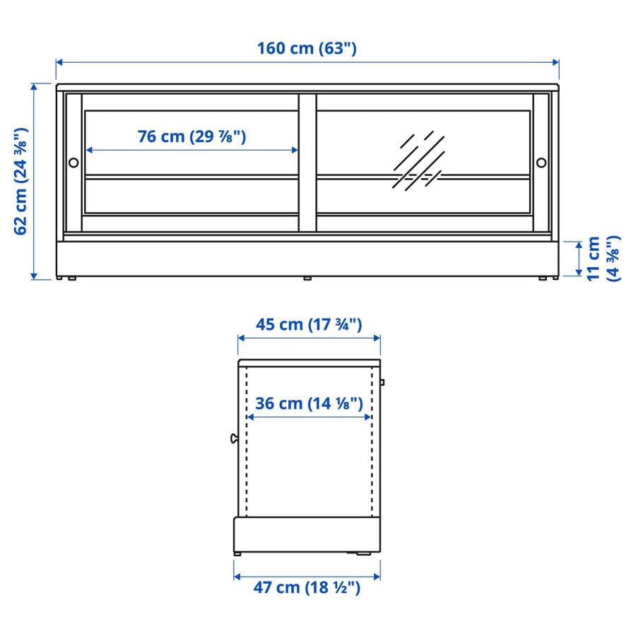 [IKEA/イケア/通販]HAVSTA ハーヴスタ テレビ台 台座付き, ホワイト, 160x47x62 cm[G](90529271) |  | 06