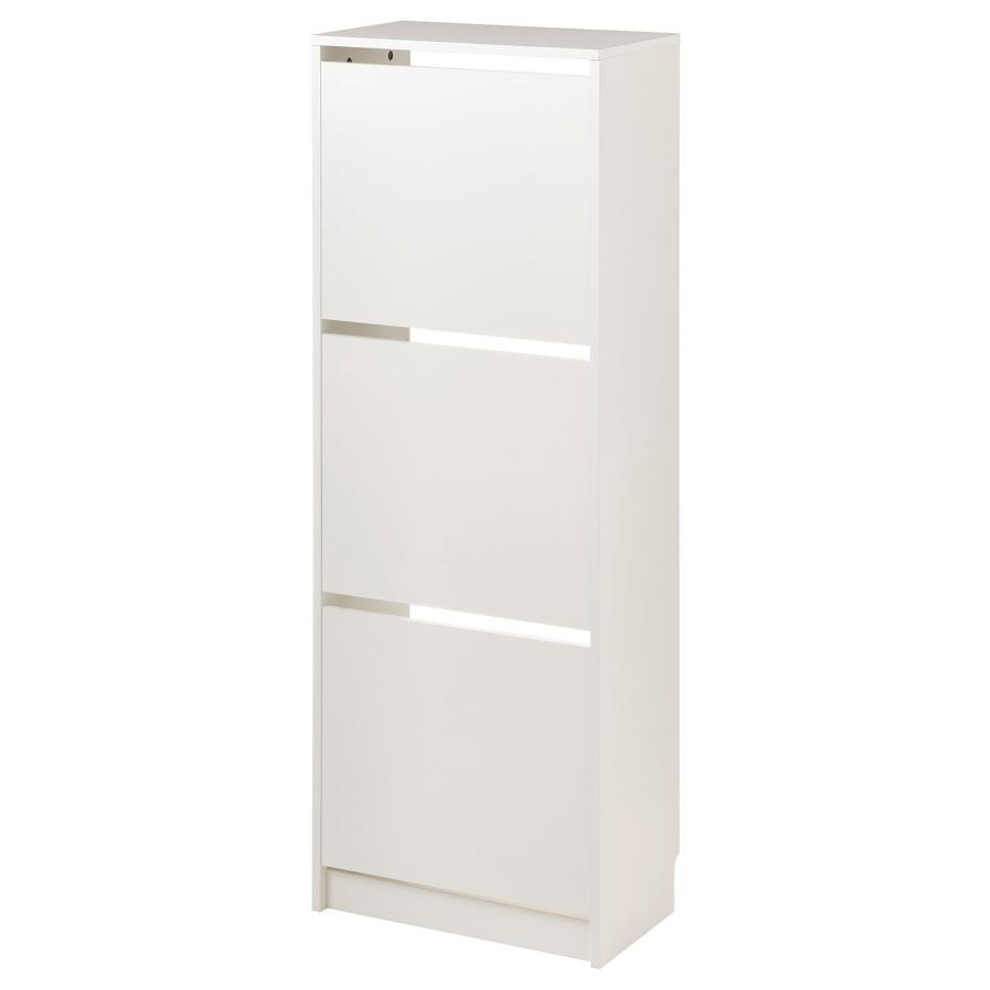 [IKEA/イケア/通販]BISSA ビッサ シューズボックス3段, ホワイト, 49x28x135 cm[H](90530260) | 