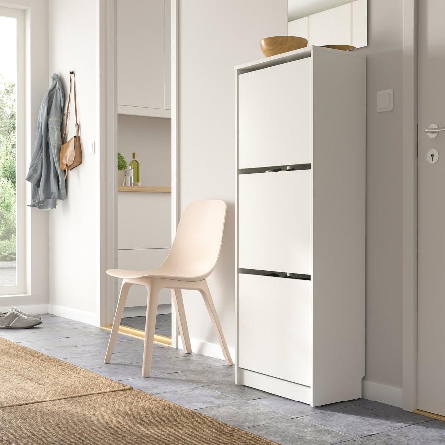 [IKEA/イケア/通販]BISSA ビッサ シューズボックス3段, ホワイト, 49x28x135 cm[H](90530260) |  | 01