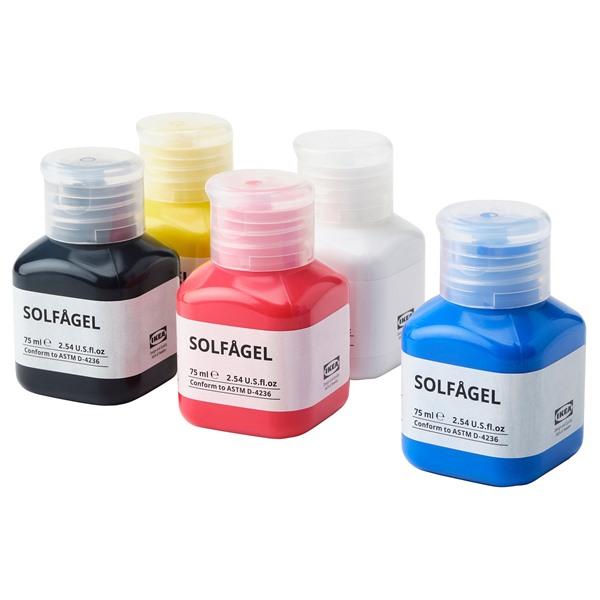 [IKEA/イケア/通販]SOLFAGEL ソルフォーゲルアクリル絵の具, ミックスカラー,375 ml[A](90544238) | 