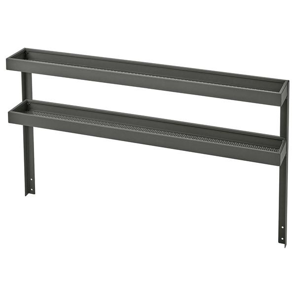 [IKEA/イケア/通販]BATSKAR ボートシェール追加ユニット 棚板付き, 屋外用/ダークグレー,120x70 cm[E](90553398) | 