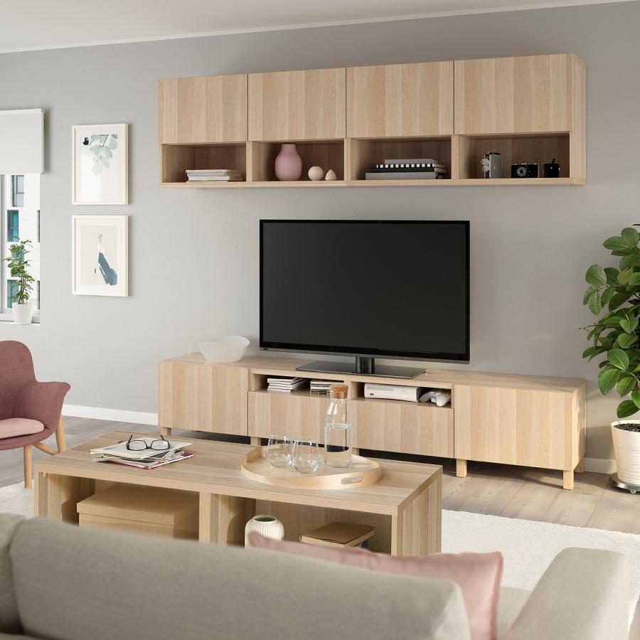 [IKEA/イケア/通販]BESTA ベストー コーヒーテーブル, ホワイトステインオーク調, 120x56x38 cm[DD](90556250) |  | 03