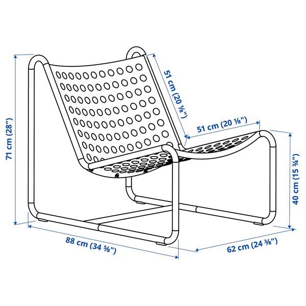 [IKEA/イケア/通販]SKOGSON スコグソーンイージーチェア, ライトグレー 屋外用[H](90575833) |  | 06