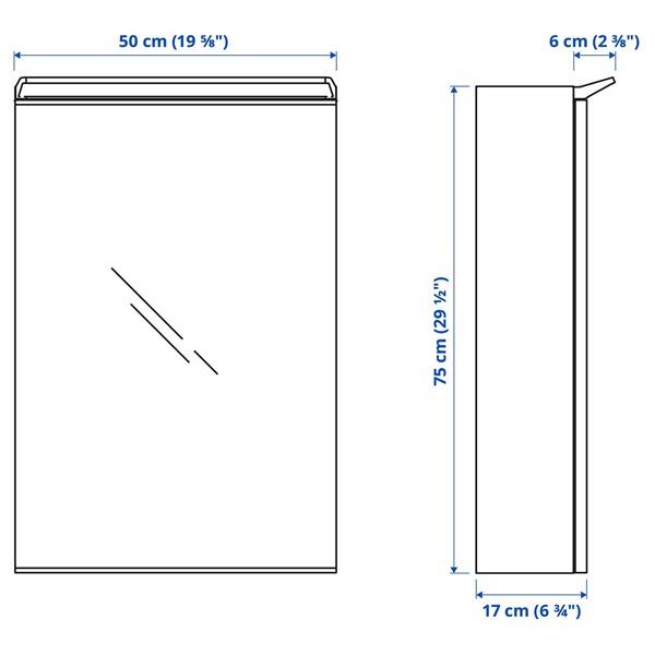 [IKEA/イケア/通販]TREASJON トリアショーンミラーキャビネット 扉1枚/ビルトイン照明,50x17x75 cm[E](90580047) |  | 05