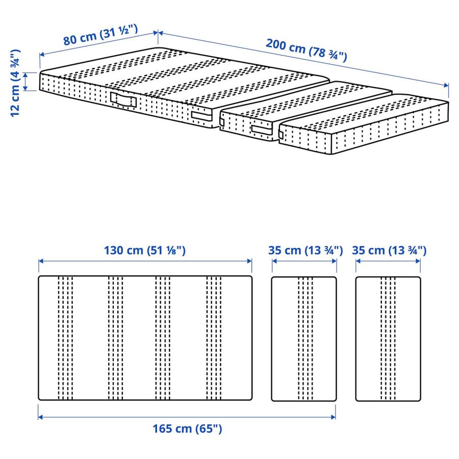 [IKEA/イケア/通販]OMSINT オムスィント ポケットコイルマットレス 伸長式ベッド用, 80x200 cm[E](90593752) |  | 03