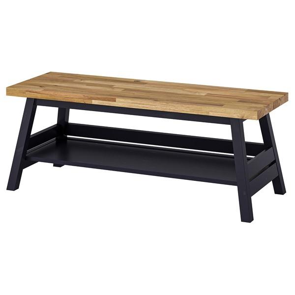 [IKEA/イケア/通販]SKOGSTA スコグスタベンチ 収納付き, アカシア材/ブラック,120 cm[H](90593808) | 