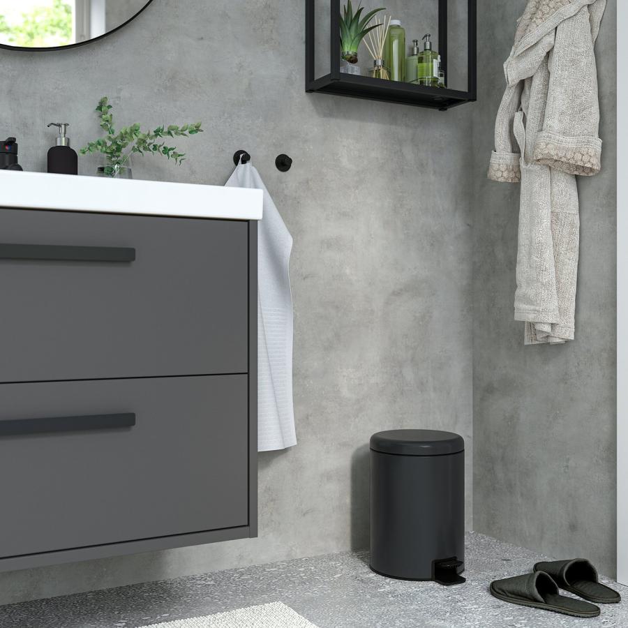 [IKEA/イケア/通販]STENTRAPPA ステントラッパ ペダル式ゴミ箱, チャコール, 9 l[D](90595398) |  | 04