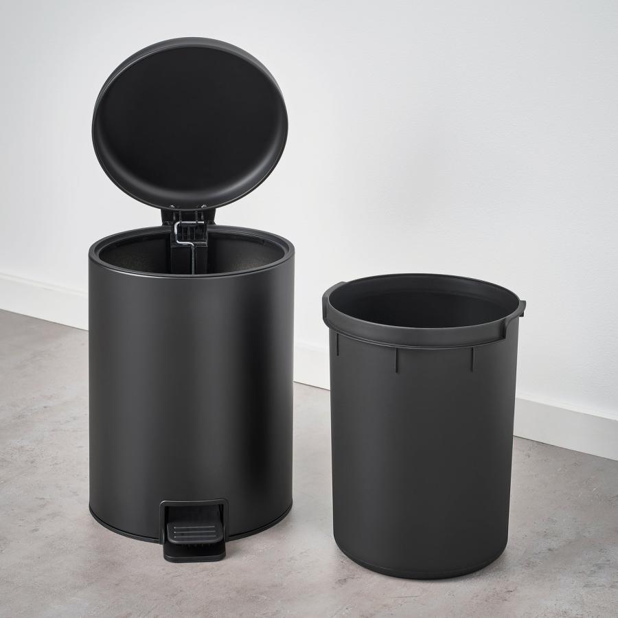 [IKEA/イケア/通販]STENTRAPPA ステントラッパ ペダル式ゴミ箱, チャコール, 9 l[D](90595398) |  | 05