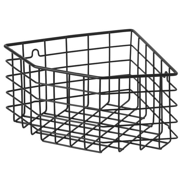 [IKEA/イケア/通販]BLECKSJON ブレックショーンコーナーバスケット, ブラック,28x21x12 cm[B](90599339) | 