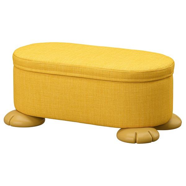 [IKEA/イケア/通販]GREJSIMOJS グレイシモイスプーフ 収納付き, イエロー[D](90603181) |  | 01