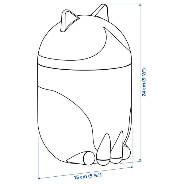 [IKEA/イケア/通販]GREJSIMOJS グレイシモイス収納 ふた付き, ネコ型 オレンジ/ホワイト[A](90603647) |  | 04