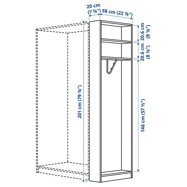 [IKEA/イケア/通販]PAX パックス追加エンドユニット, オーク調,20x58x201 cm[J](90603845) |  | 06