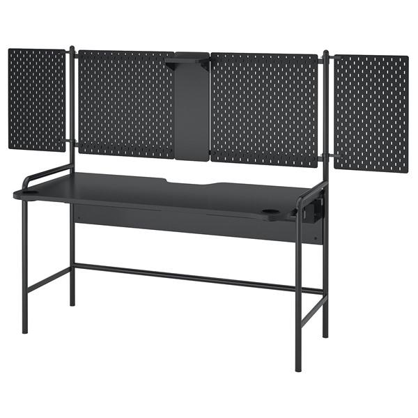 [IKEA/イケア/通販]FROSKELAS フロースケロースゲーミングデスク, ブラック,144x71 cm[KK](90619686) | 