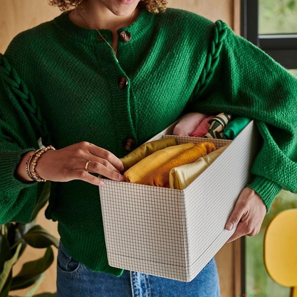 [IKEA/イケア/通販]STUK ストゥークボックス 仕切り付き, ホワイト/ブラック,17x51x18 cm[A](90621528) |  | 02