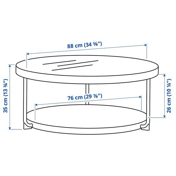 [IKEA/イケア/通販]FROTORP フロートルプコーヒーテーブル, ホワイト クロムメッキ/ホワイト ガラス,88 cm[H](90622090) |  | 06