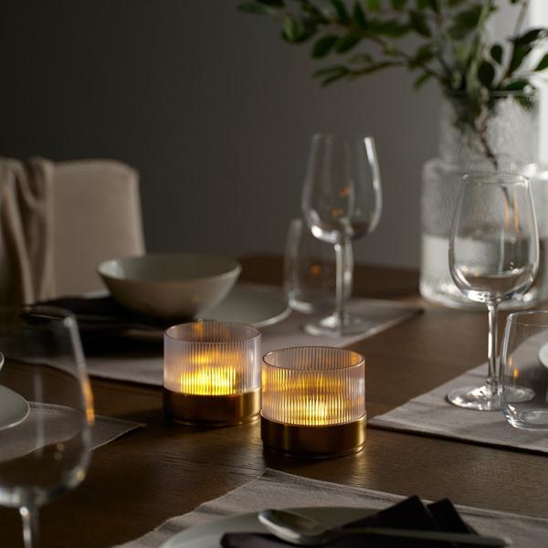 [IKEA/イケア/通販]SNORPTRAD スノルプトロードLEDテーブルデコレーション, 電池式 黄銅色[A](90623985) |  | 01