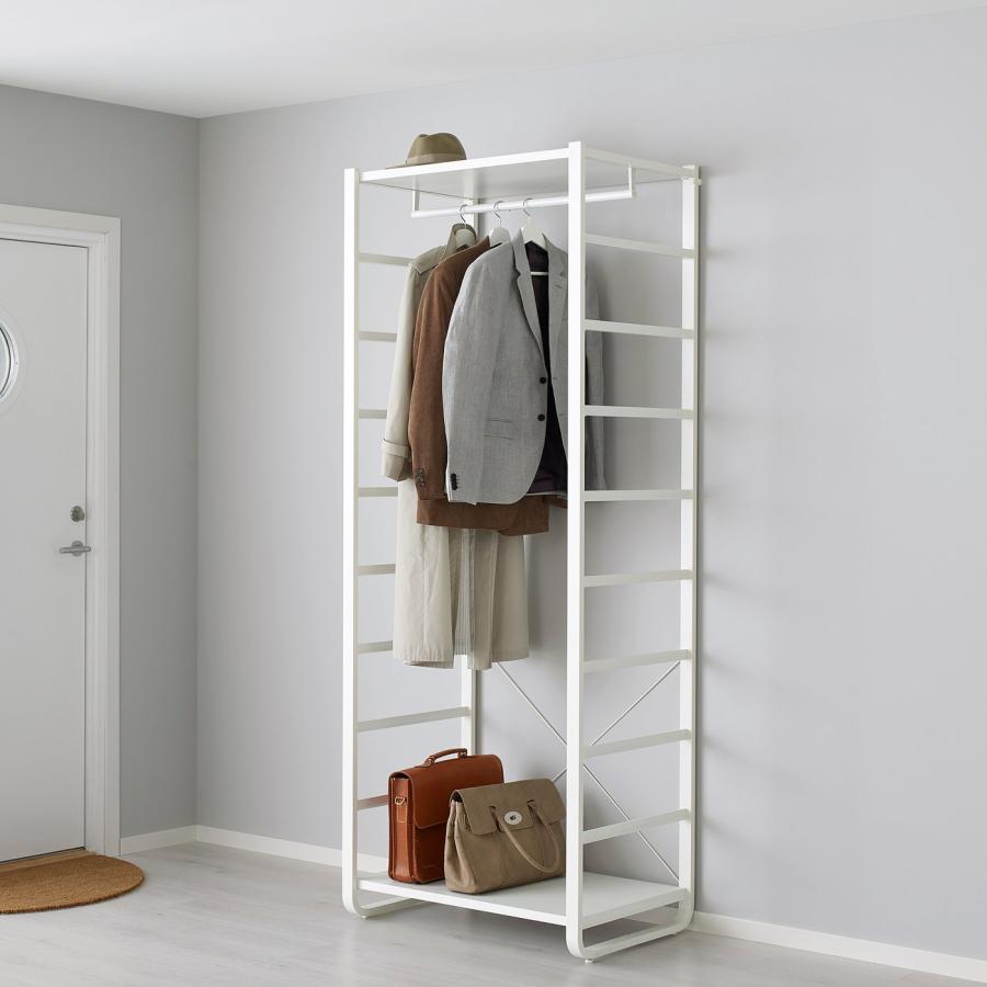 [IKEA/イケア/通販]ELVARLI エルヴァーリ ワードローブコンビネーション, ホワイト, 84x55x216 cm[6](09158213) |  | 01