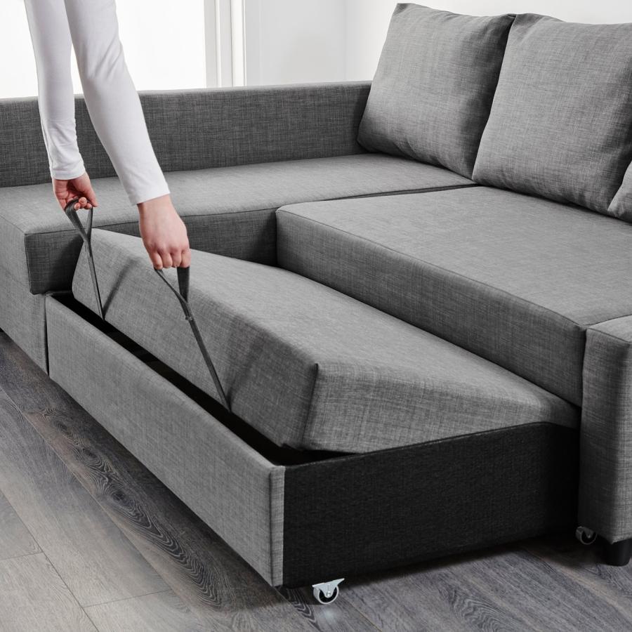 [IKEA/イケア/通販]FRIHETEN フリーヘーテン コーナーソファベッド 収納付き, スキフテボー ダークグレー[3](09216755) |  | 06