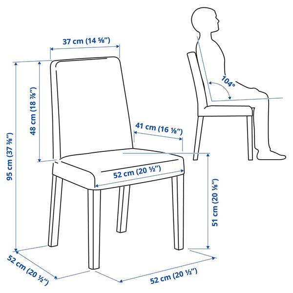 [IKEA/イケア/通販]BERGMUND ベリムンド チェア, ブラック/ハーラルプ ベージュ[DA](09388068) |  | 08