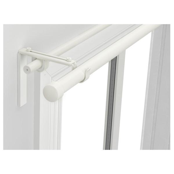 【IKEA/イケア/通販】RACKA レッカ / HUGAD フーガード ダブルカーテンロッドコンビネーション, ホワイト,…[9](09399590) |  | 01