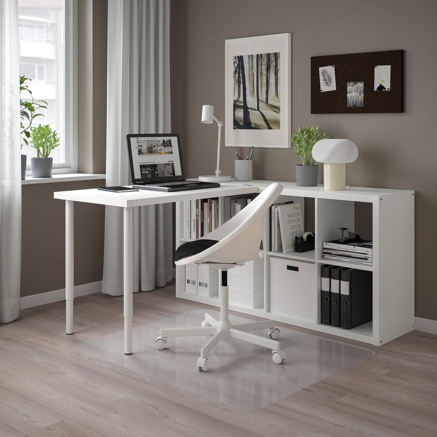 IKEA LINMON デスク 幅120×奥行60×高さ74cm ホワイト系 パソコンデスク 机 家具 収納付き 札幌市 清田区 平岡 LINNMON / OLOV desk, white, 100x60 cm - IKEA