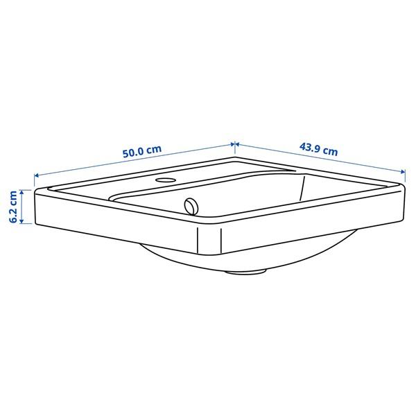[IKEA/イケア/通販]ORRSJON オルショーン半埋め込み式洗面ボウル 排水トラップ付き, ホワイト,50x44 cm[DC](9517032) |  | 02