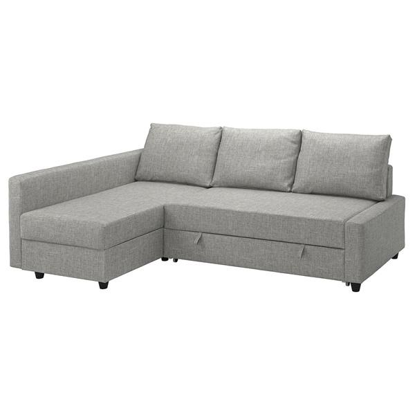 [IKEA/イケア/通販]FRIHETEN フリーヘーテンコーナーソファベッド 収納付き, ファーリンゲ ライトグレー[3](9517046) | 