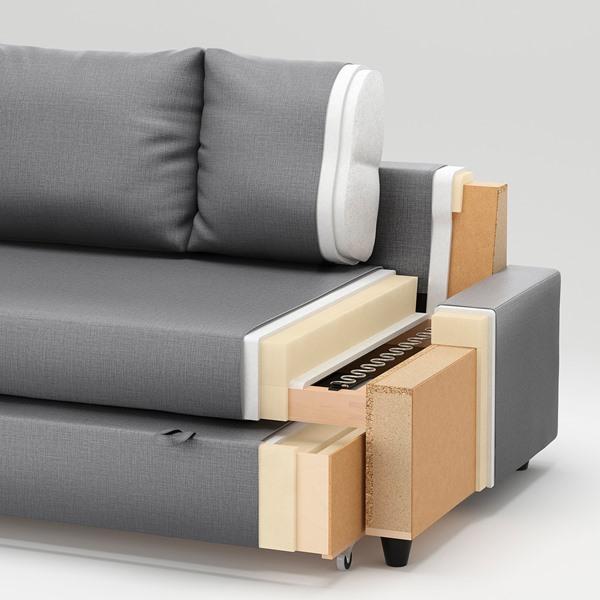 [IKEA/イケア/通販]FRIHETEN フリーヘーテンコーナーソファベッド 収納付き, ファーリンゲ ライトグレー[3](9517046) |  | 06