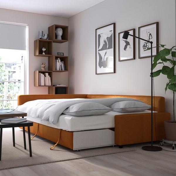 [IKEA/イケア/通販]FRIHETEN フリーヘーテン / KLAGSHAMN クラーグスハムンコーナーソファベッド 収納付……[5](9520242) |  | 03