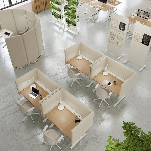 [IKEA/イケア/通販]MITTZON ミッツォーンデスク, オーク材突き板/ホワイト,120x80 cm[3](9526098) |  | 01