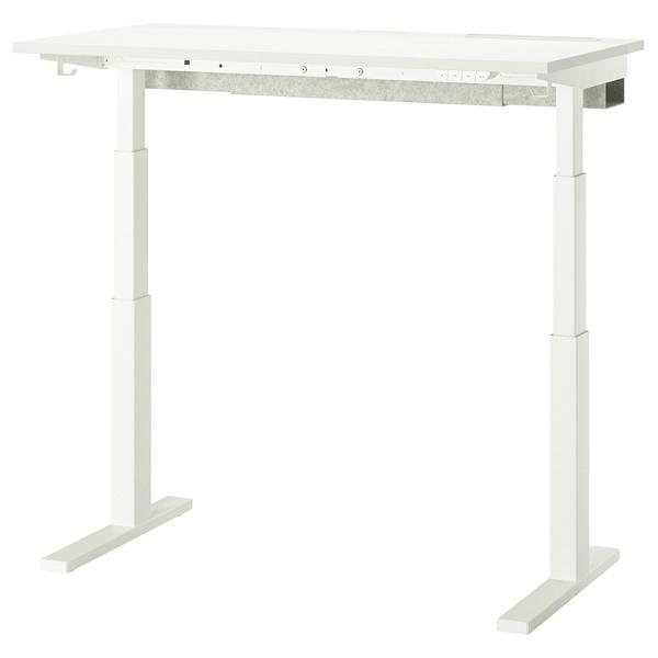 【専用商品①】IKEA ミッツォーン 昇降式デスク ホワイト オフィスデスク IKEA/イケア/通販]MITTZON ミッツォーンデスク 昇降式, 100V ホワイト