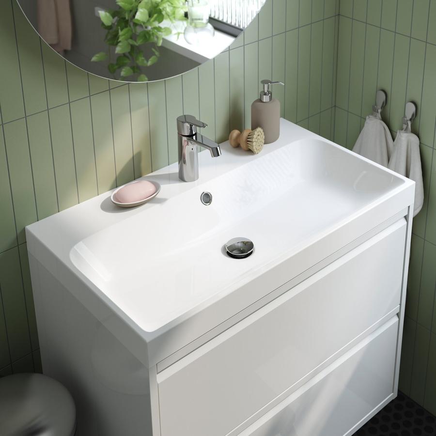 [IKEA/イケア/通販]BACKSJON バックショーン 洗面ボウル 排水トラップ付き, ホワイト, 80x48 cm[CC](09527620) |  | 01