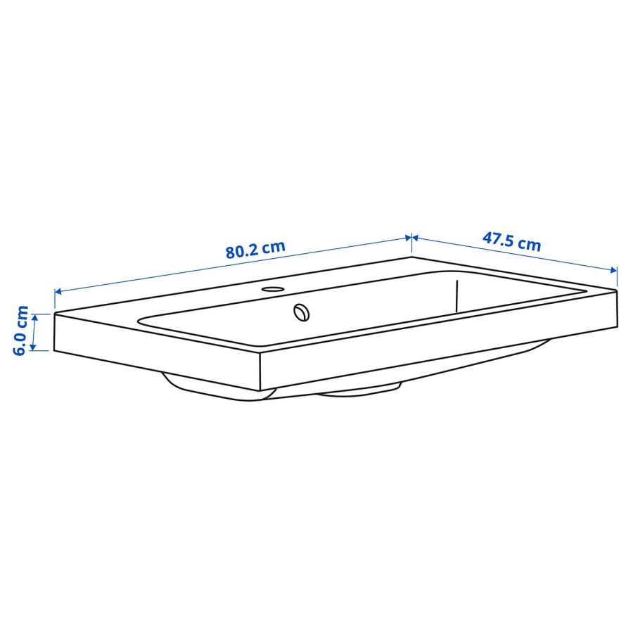 [IKEA/イケア/通販]BACKSJON バックショーン 洗面ボウル 排水トラップ付き, ホワイト, 80x48 cm[CC](09527620) |  | 02