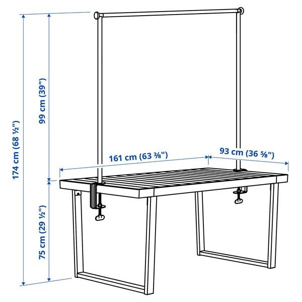 [IKEA/イケア/通販]VARMANSO ヴェルマンソー / HELGEO ヘルゲオーテーブル デコレーションロッド付き, ……[KE](9535781) |  | 02