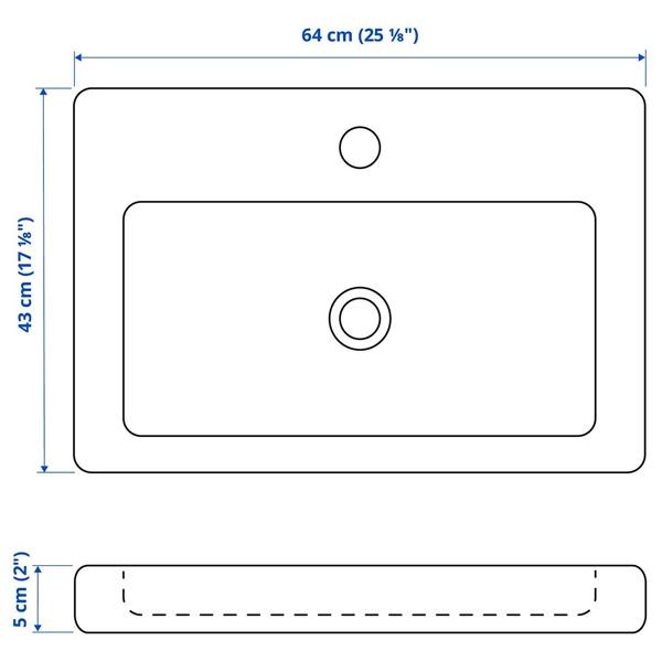 [IKEA/イケア/通販]TVALLEN トヴェレン洗面ボウル 排水トラップ付き, ホワイト,64x43 cm[EC](9546911) |  | 02