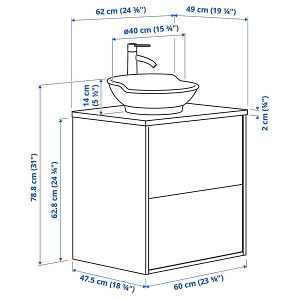 [IKEA/イケア/通販]TANNFORSEN テンフォルセン / VASTERSJON ヴェステルション洗面台 引き出し付き/洗面ボ……[6](9570227) |  | 06