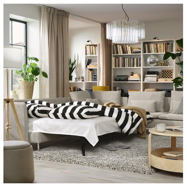 [IKEA/イケア/通販]SODERHAMN ソーデルハムンコーナーソファベッド 6人掛け, ヴィーアルプ ベージュ/ブラウン[12](9616452) |  | 03