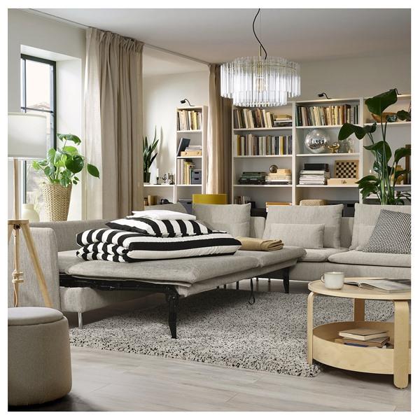[IKEA/イケア/通販]SODERHAMN ソーデルハムンコーナーソファベッド 6人掛け, ヴィーアルプ ベージュ/ブラウン[12](9616452) |  | 05