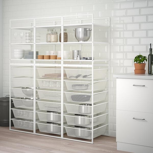 [IKEA/イケア/通販]JONAXEL ヨナクセルオープン収納コンビネーション, ホワイト,148x51x173 cm[3](99297686) |  | 04