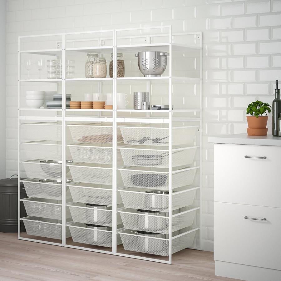 [IKEA/イケア/通販]JONAXEL ヨナクセルオープン収納コンビネーション, ホワイト,148x51x173 cm[3](99297686) |  | 05