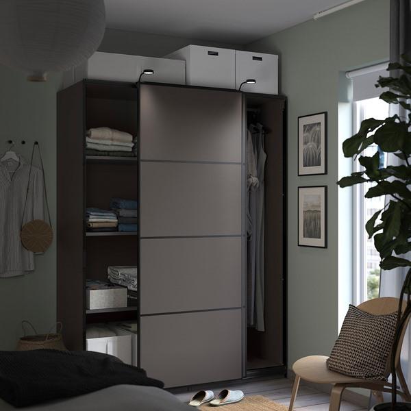 [IKEA/イケア/通販]PAX パックス / MEHAMN メーハムンワードローブ, ダークグレー/両面仕様 ダークグレ……[9](99429795) |  | 02
