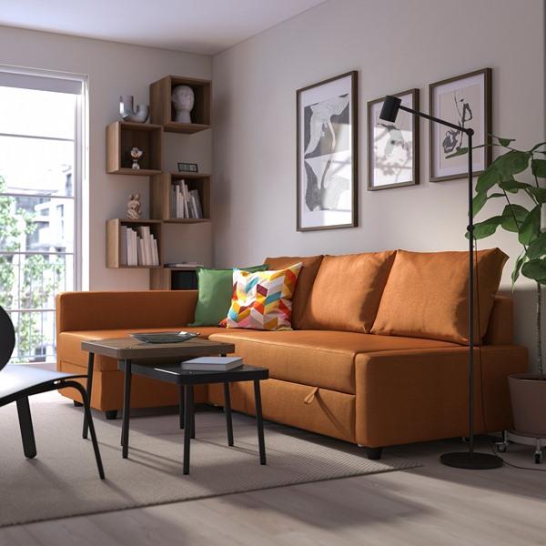 [IKEA/イケア/通販]FRIHETEN フリーヘーテンコーナーソファベッド 収納付き, ファーリンゲ ブラウン……[3](99517042) |  | 02