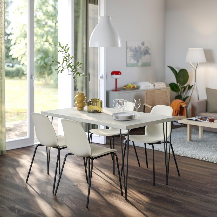 [IKEA/イケア/通販]SKALSTA スコールスタ チェア, プラスチックベージュ/チューブ状金属/ブラックグレー[DD](99612812) |  | 01